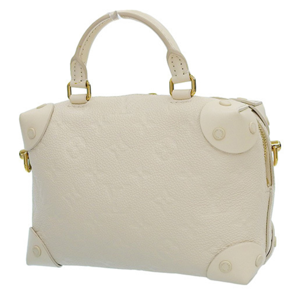 Louis Vuitton Souple Bag Malle Monogram Petite Shoulder White